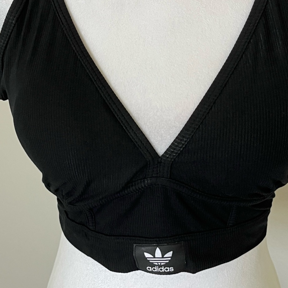 NWT Adidas Black Plunge Brami Size XXL - Picture 5 of 10
